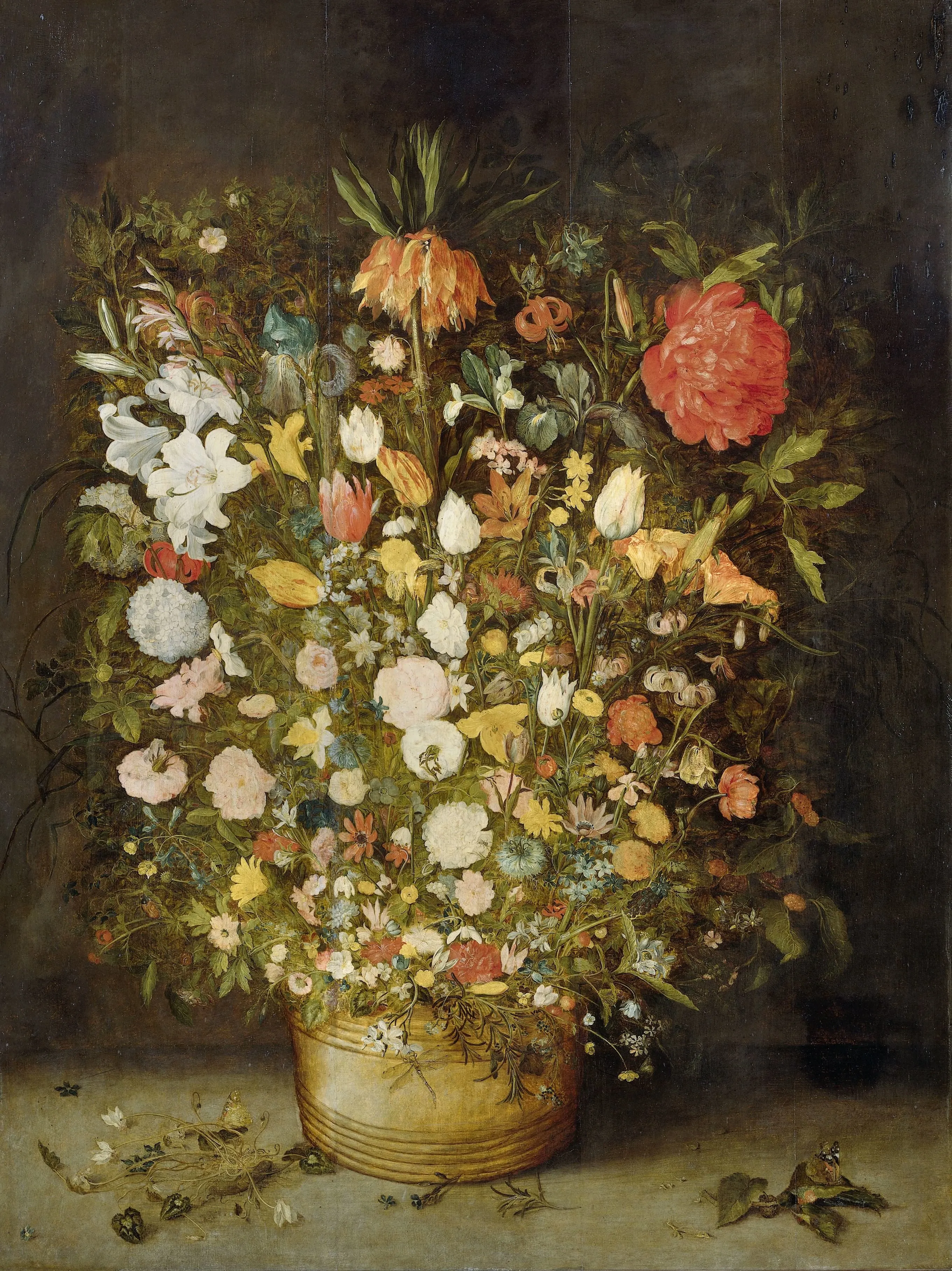 Still Life with Flowers by Jan Brueghel, 1600-1630, Rijksmuseum